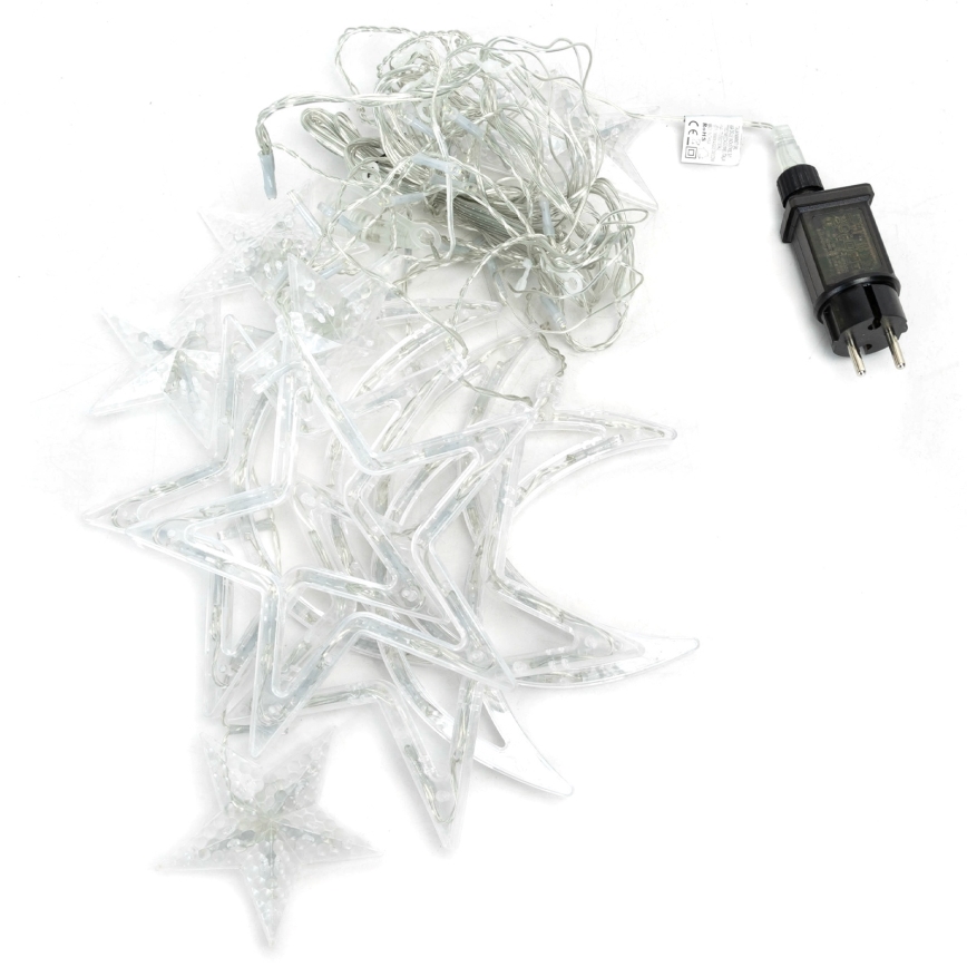Aigostar - LED utomhus julslinga 120xLED/6W/230V/8 funktioner 3x0,6m IP44 kallvit + fjärrkontroll
