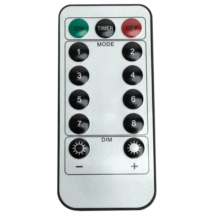 Aigostar - LED utomhus julslinga 120xLED/6W/230V/8 funktioner 3x0,6m IP44 kallvit + fjärrkontroll