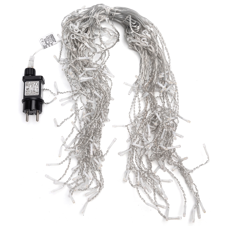 Aigostar - LED utomhusslinga för jul, 200 LED, 8 funktioner, 10 x 0,4 m, IP44, varmvit