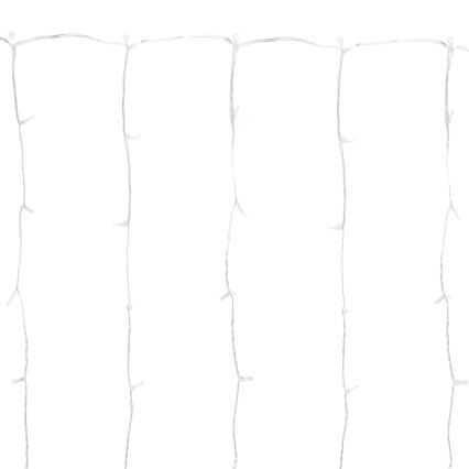 Aigostar - LED utomhus julbelysning 288 LED/8 ljuslägen 1,5x1,8m IP44 kallvit