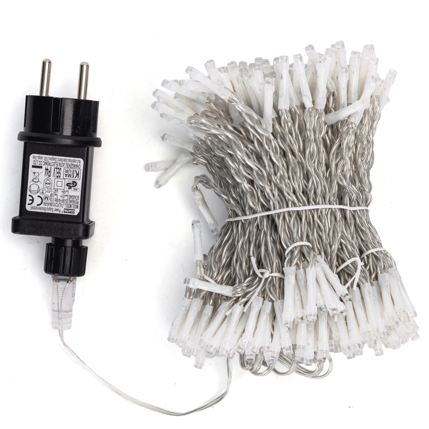 Aigostar - LED utomhus julbelysning 288 LED/8 ljuslägen 1,5x1,8m IP44 kallvit