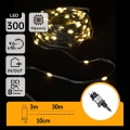 Aigostar - LED utomhus julslinga 300 LED/8 funktioner 33 m IP44 varmvit