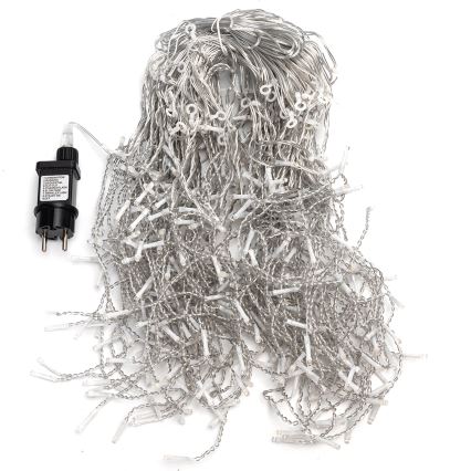 Aigostar - LED-ljusslinga för utomhusbruk, 400 LED, 8 funktioner, 20×0,4 m, IP44, varmvit