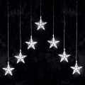 Aigostar - LED utomhus julslinga 70 LED 1,2 x 1 m IP44 kallvitt ljus med stjärnor