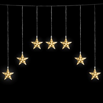 Aigostar - LED utomhus julslinga 70xLED 1,2x1m IP44 varmvit stjärnor