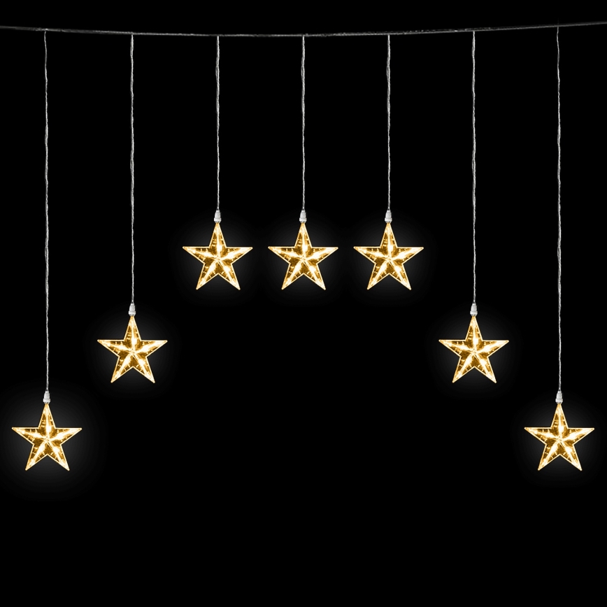 Aigostar - LED utomhus julslinga 70xLED 1,2x1m IP44 varmvit stjärnor