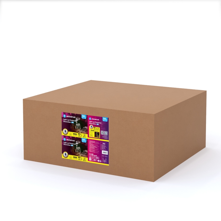 Aigostar - LED utomhusdekoration LED/3,6W/31/230V 2700K 90/45cm IP44 ren med släde