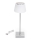 Aigostar - LED Utomhusdimbar uppladdningsbar bordslampa LED/4W/5V 3600mAh vit/matt krom IP54