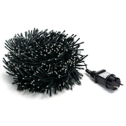 Aigostar - LED utomhusljusslinga för jul, 600 LED / 8 funktioner, 18 m, IP44, kallvit