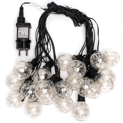 Aigostar - LED utomhus dekorationsslinga 160 LED, 10 m, IP44, kallvit
