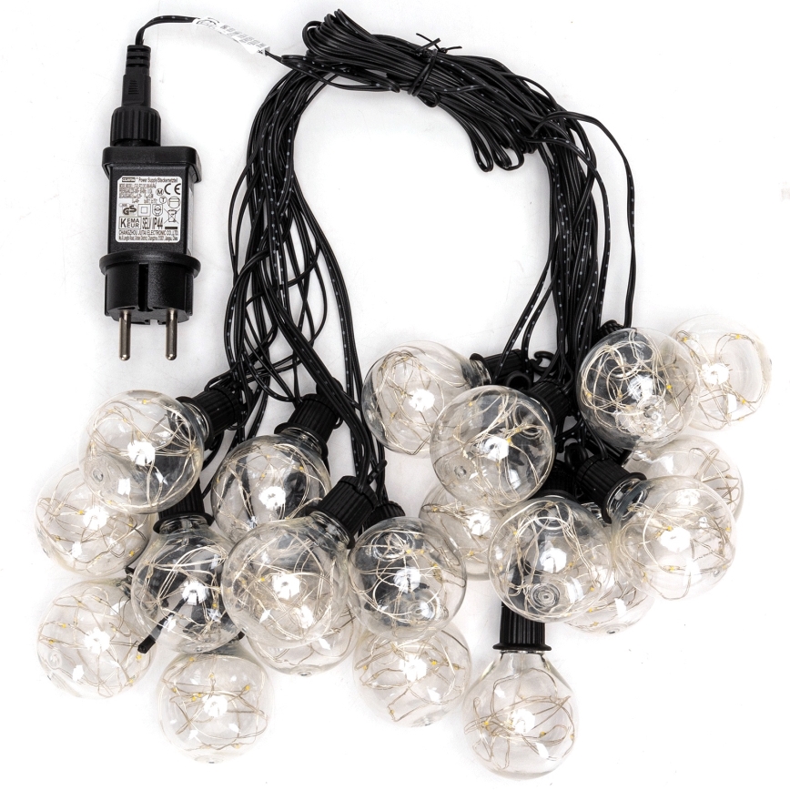 Aigostar - LED utomhus dekorationsslinga 160 LED, 10 m, IP44, kallvit