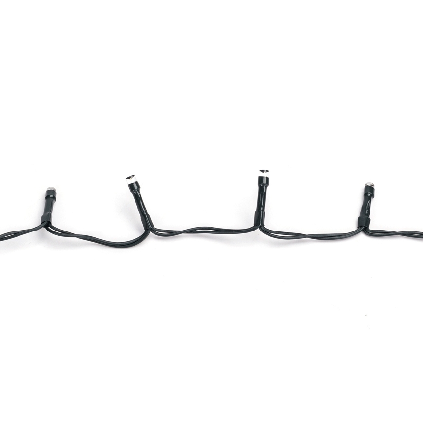 Aigostar - LED-ljusslinga för utomhusbruk, julbelysning, 100 LED, 8 funktioner, 3xAA, 5,3 m, IP44, flerfärgad