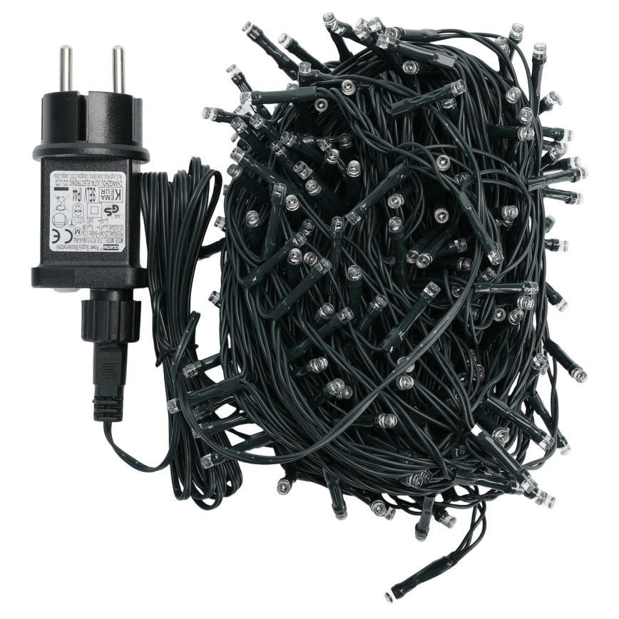 Aigostar - LED utomhus julslinga 200 LED / 8 funktioner / 20 m / IP44 / kallvit