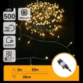 Aigostar - LED utomhusslinga för jul 500 LED/8 funktioner 50 m IP44 varmvit