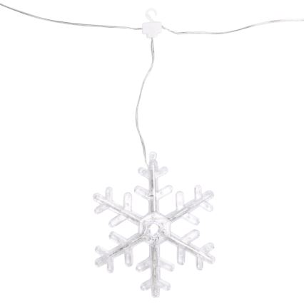 Aigostar - LED utomhus julslinga 70xLED 1,2x1 m IP44 varmvit med snöflingor