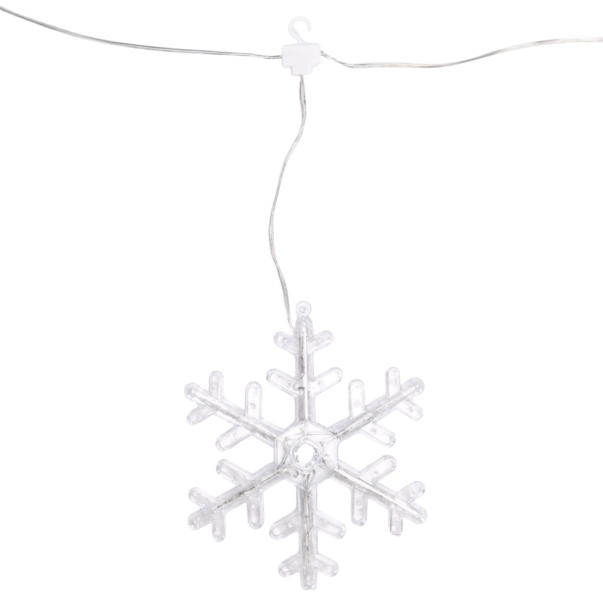 Aigostar - LED utomhus julslinga 70xLED 1,2x1 m IP44 varmvit med snöflingor