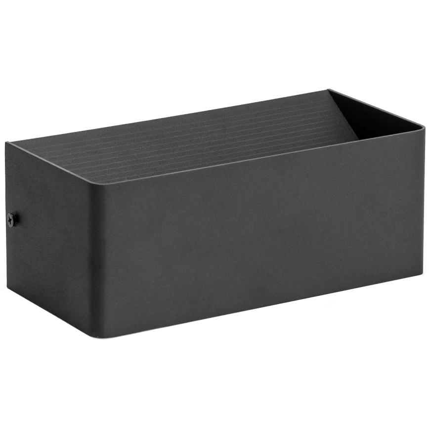 Aigostar - LED väggbelysning LED/12,5W/230V 20x10 cm svart