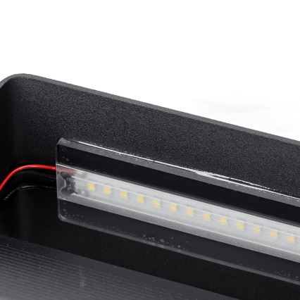 Aigostar - LED väggbelysning LED/12,5W/230V 20x10 cm svart