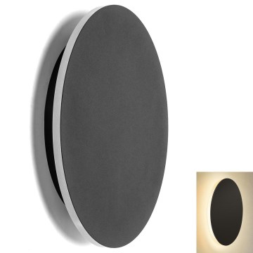 Aigostar - LED väggbelysning LED/12W/230V 3000K 25 cm svart