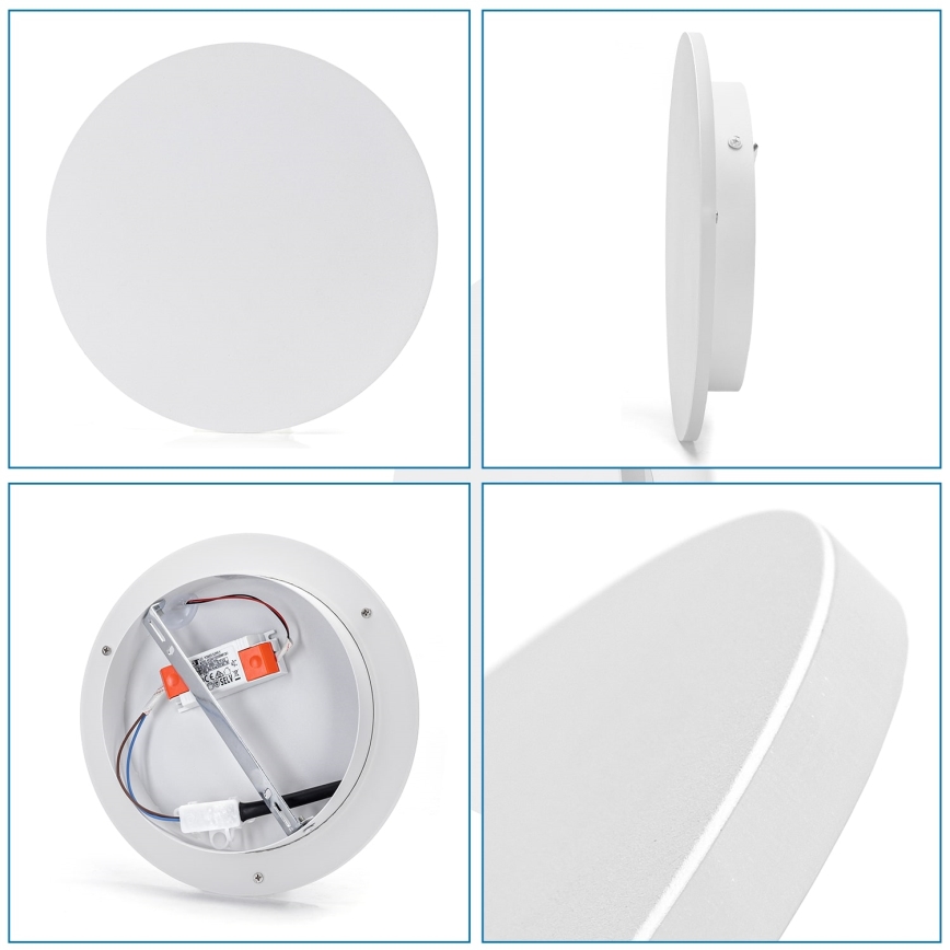 Aigostar - LED väggbelysning LED/12W/230V 3000K 25 cm vit