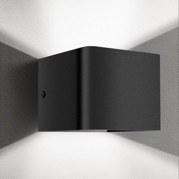 Aigostar - LED väggbelysning LED/5,5W/230V 10x10 cm svart