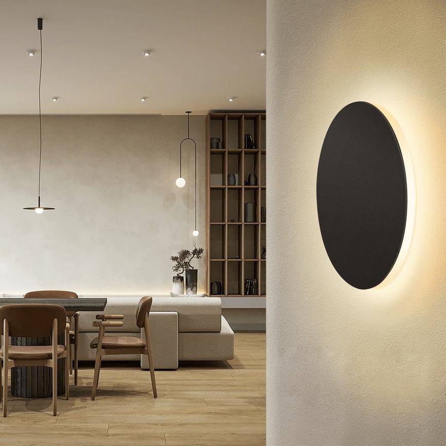 Aigostar - LED väggbelysning LED/6,5W/230V 3000K 18 cm svart