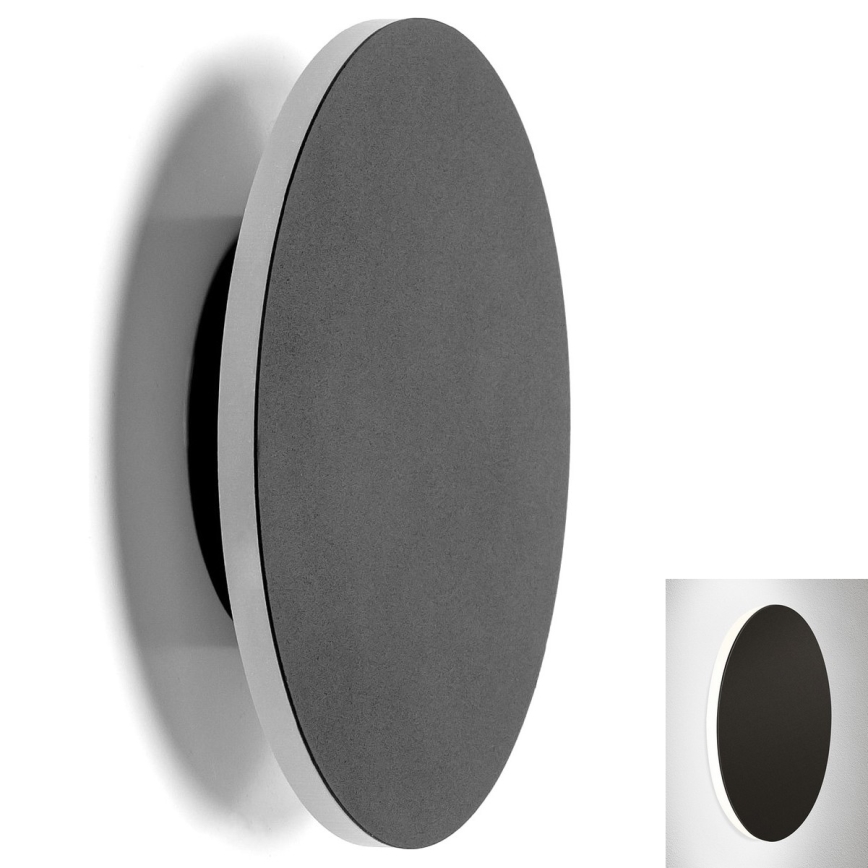 Aigostar - LED väggbelysning LED/6,5W/230V 6500K 18 cm svart