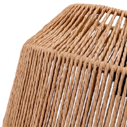Aigostar - Ljuskrona med textilsladd 1xE27/60W/230V beige