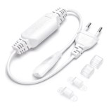 Aigostar - Nätaggregat för 8 mm LED-remsor, 400 W/230 V, vitt