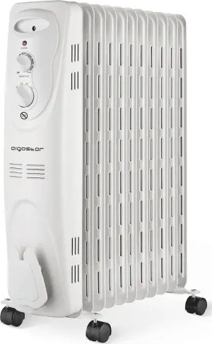 Aigostar - Oljeradiator med 11 lameller 2300W/230V vit