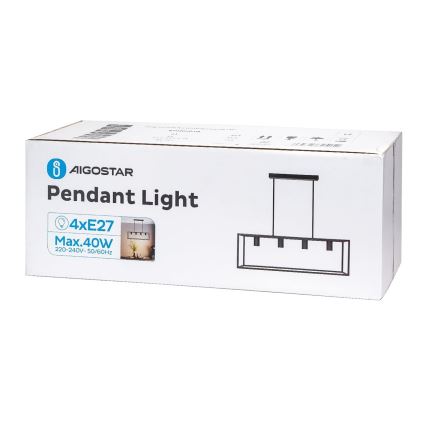 Aigostar - Pendelkrona 4xE27/40W/230V