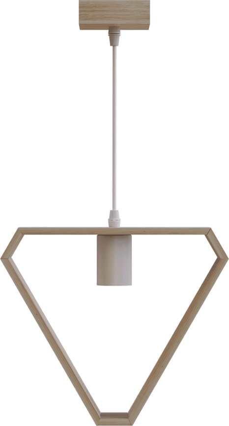 Aigostar - Pendellampa med sladd 1xE27/60W/230V beige