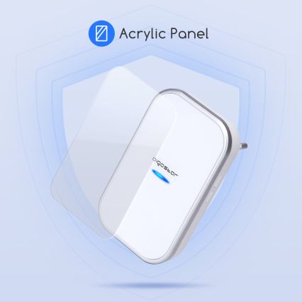 Aigostar - Plugin trådlös dörrklocka 230V IP44 vit