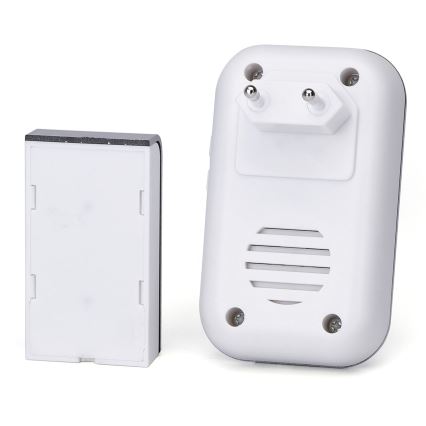 Aigostar - Plugin trådlös dörrklocka 230V IP44 vit
