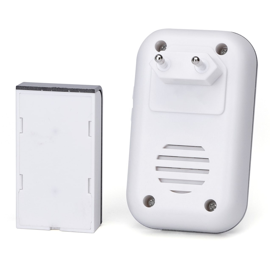 Aigostar - Plugin trådlös dörrklocka 230V IP44 vit