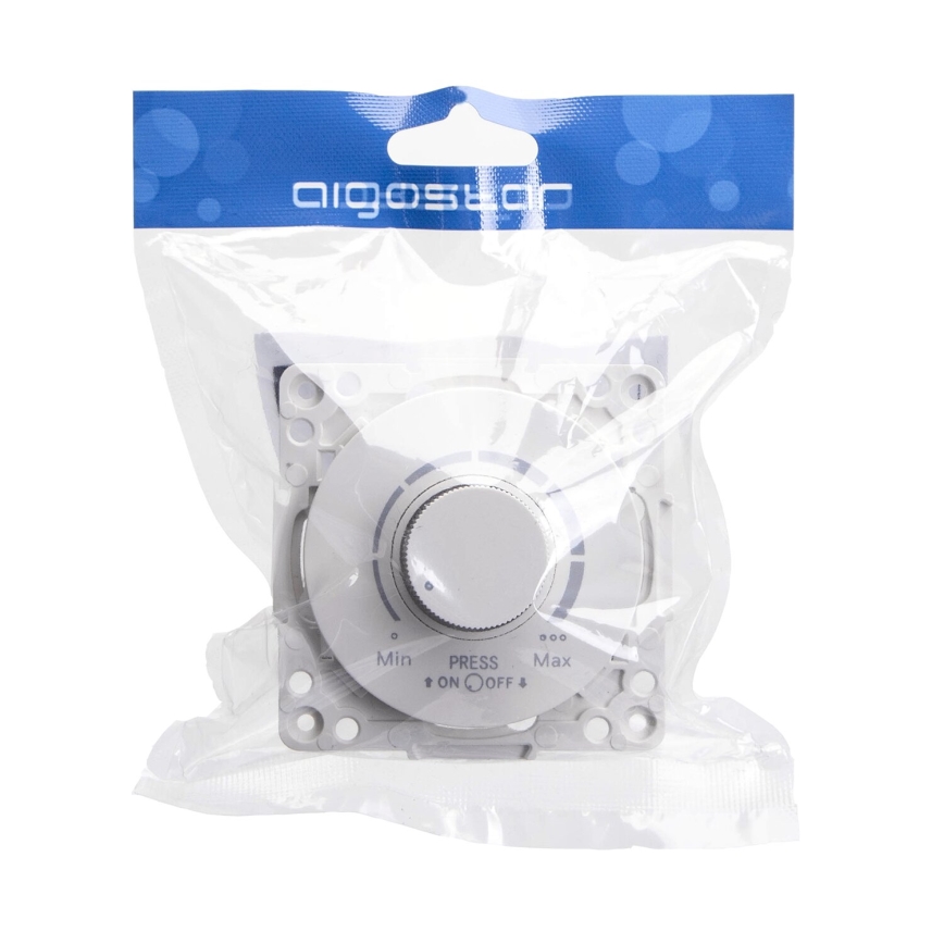 Aigostar - Roterande dimmer 300W/230V vit