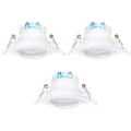Aigostar - SÄTT 3x LED Inbyggnadslampa LED/5W/230V 4000K Ø 8,5 cm vit
