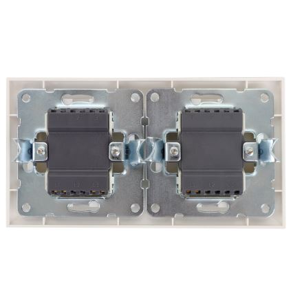 Aigostar - SET 2x Hem väggbrytare med ram