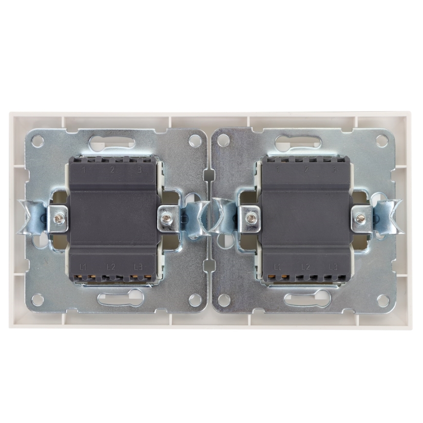Aigostar - SET 2x Hem väggbrytare med ram