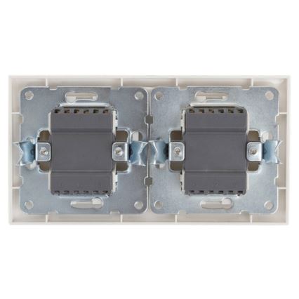Aigostar - SET 2x Hem väggbrytare med ram