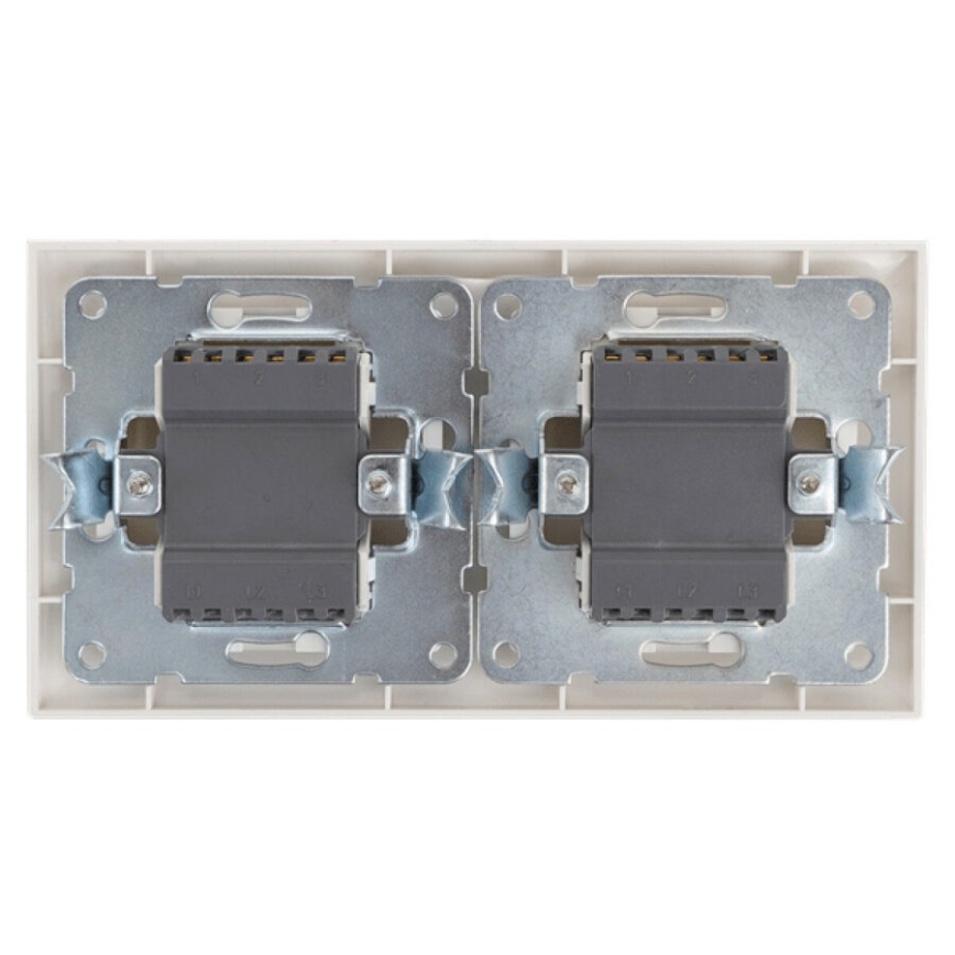 Aigostar - SET 2x Hem väggbrytare med ram