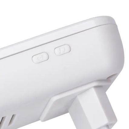 Aigostar - SET 2x Trådlös ringklocka för vägguttag 230V IP44 vit/svart