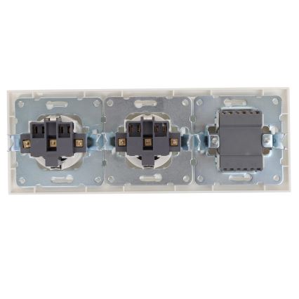 Aigostar - SET 2x Uttag med strömbrytare 2x16A/250V