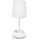 Aigostar - Skrivbordslampa med uttag och USB-portar 1xE27/60W/230V vit