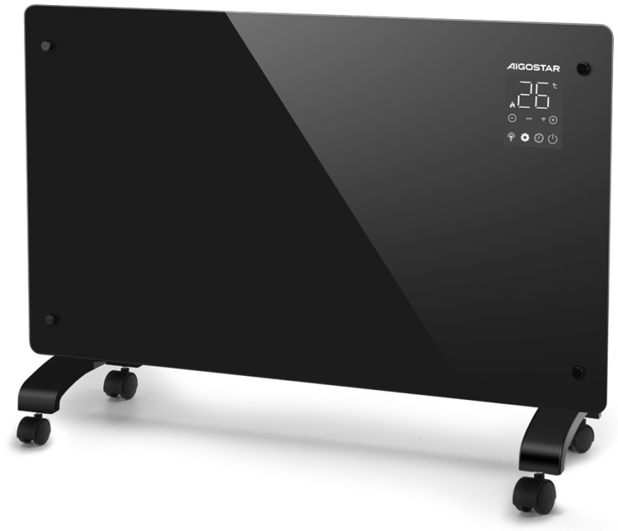 Aigostar - Smart elektrisk direktvärmare/konvektor 2000W Wi-Fi