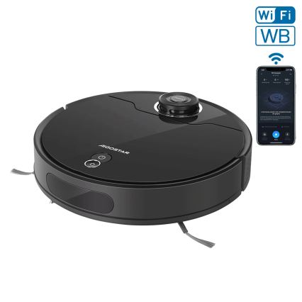 Aigostar - Smart robotdammsugare 2i1 12W/230V 3300mAh Wi-Fi svart