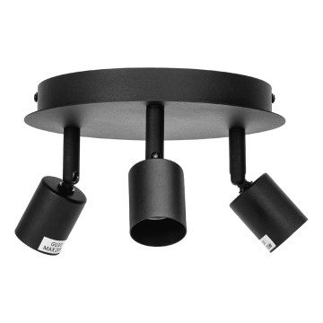 Aigostar - Spotlampa 3xGU10/60W/230V svart