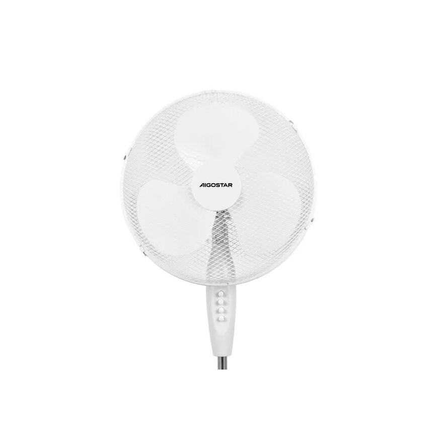 Aigostar - Stående fläkt 40W/230V vit