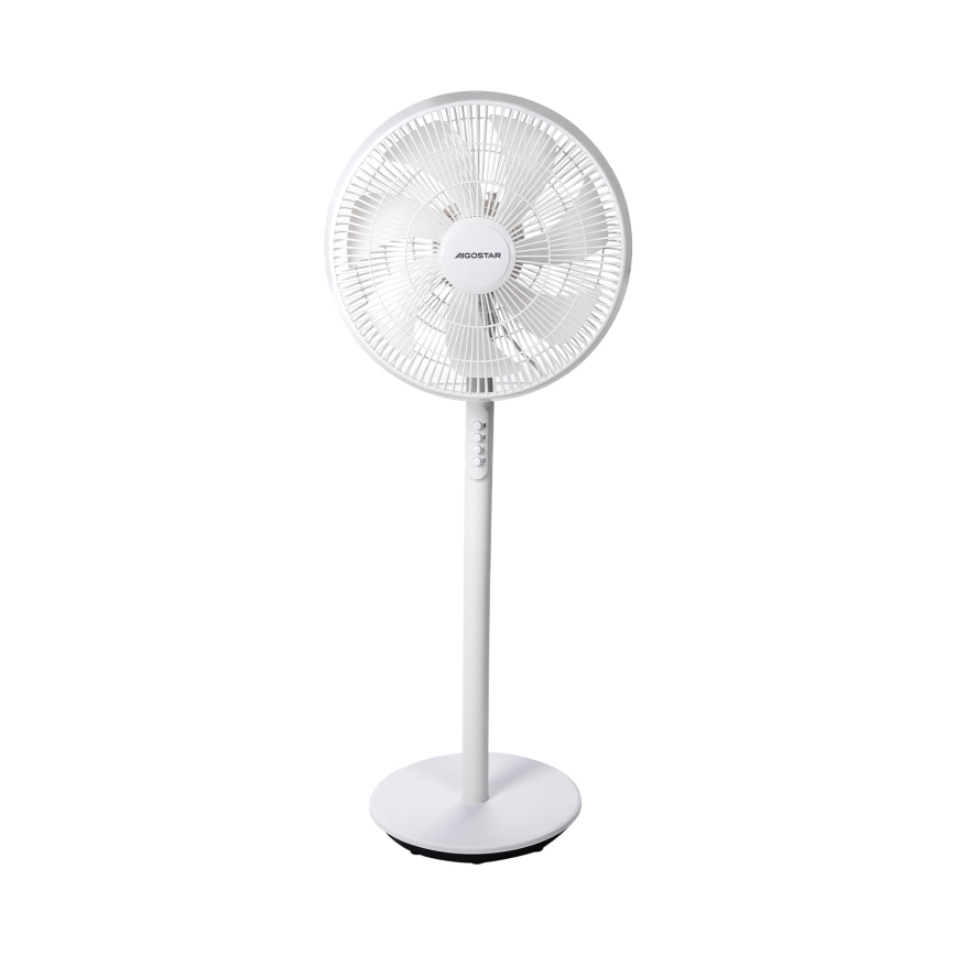 Aigostar - Stående fläkt 45W/230V 110 cm vit