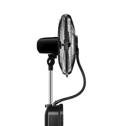 Aigostar - Stående fläkt med dimeffekt 95W/230V svart/grå + fjärrkontroll